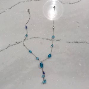 Blue drop necklace